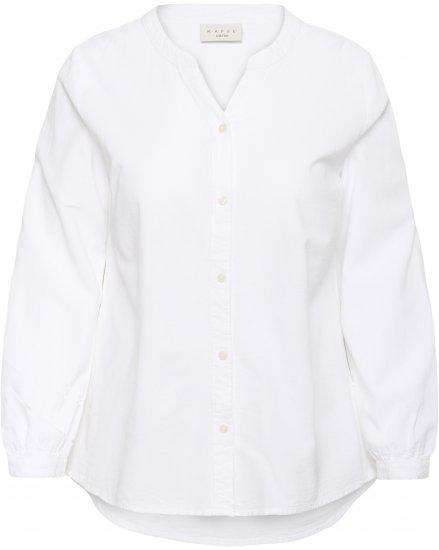 Kaffe Curve Nana Langermet skjorte Hvit - Bluser & tunikaer - 