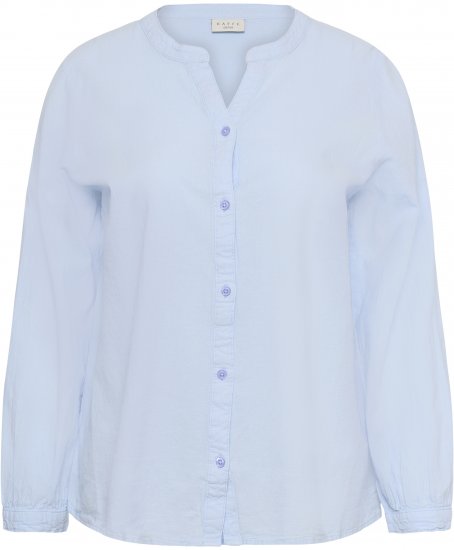 Kaffe Curve Nana Langermet skjorte Blå - Bluser & tunikaer - 