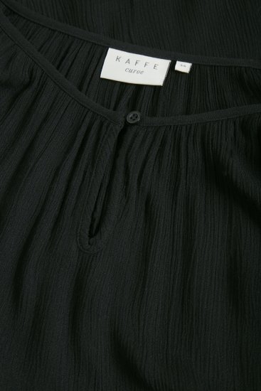 Kaffe Curve Ami 3/4-erme Tunika Svart - T-skjorter - 