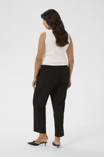 Kaffe Curve Sakira Cropped-bukser Svart - Jeans & Bukser i Store Størrelser – Plus Size - 