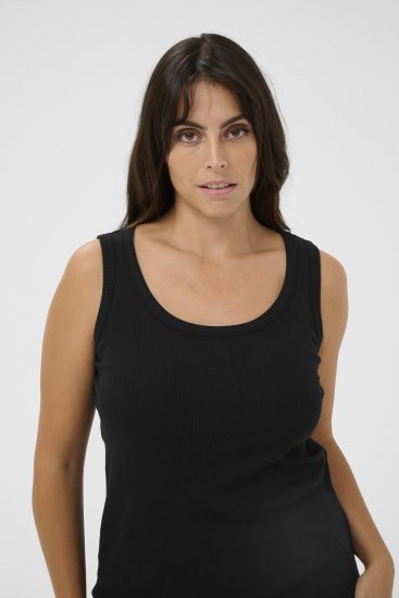 Kaffe Curve Carina Singlet Svart - T-skjorter - 