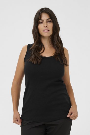 Kaffe Curve Carina Singlet Svart - T-skjorter - 