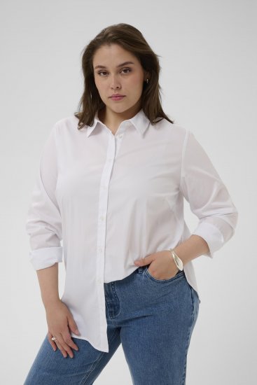 Kaffe Curve Laina Shirt Optical White - Skjorter - 