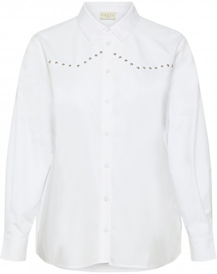 Kaffe Curve Janni Shirt Optical White - Skjorter - 