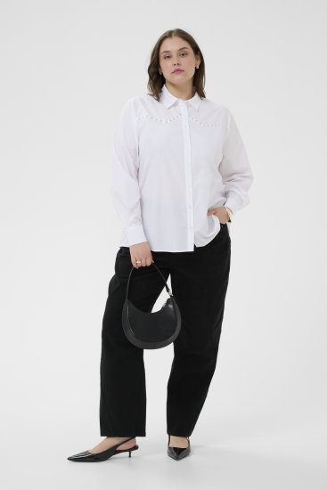 Kaffe Curve Janni Shirt Optical White - Skjorter - 