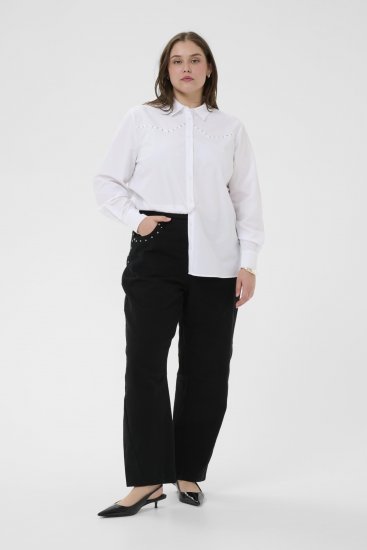 Kaffe Curve Janni Shirt Optical White - Skjorter - 