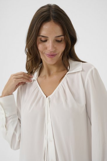 Kaffe Curve Gina Shirt White - Skjorter - 
