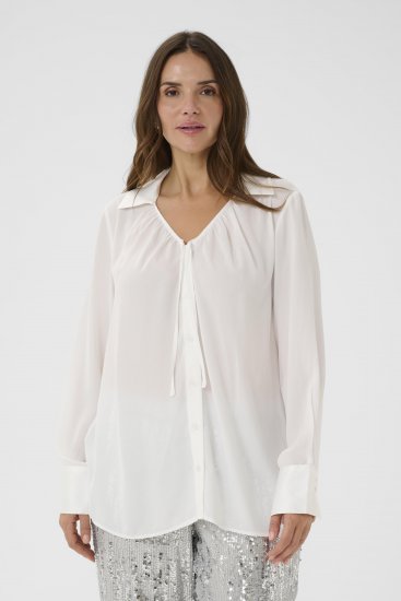 Kaffe Curve Gina Shirt White - Skjorter - 