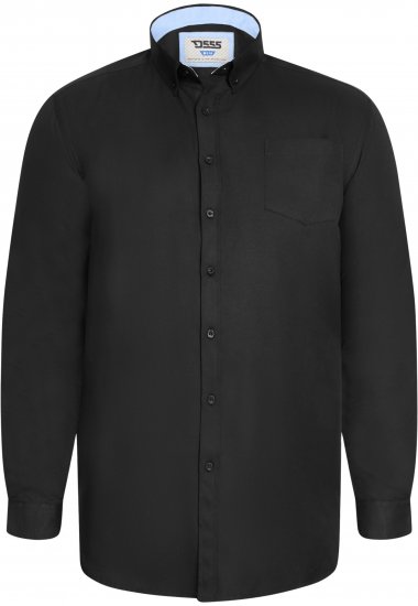 D555 Richard Langermet Oxfordskjorte TALL Svart - TALL skjorter - 