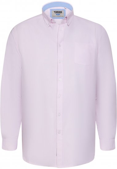 D555 Richard Langermet Oxfordskjorte TALL Rosa - TALL skjorter - 