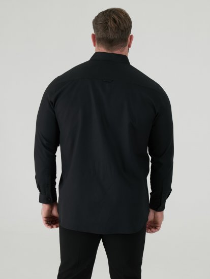 D555 Richard Langermet Oxfordskjorte TALL Svart - TALL skjorter - 