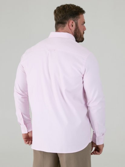 D555 Richard Langermet Oxfordskjorte TALL Rosa - TALL skjorter - 