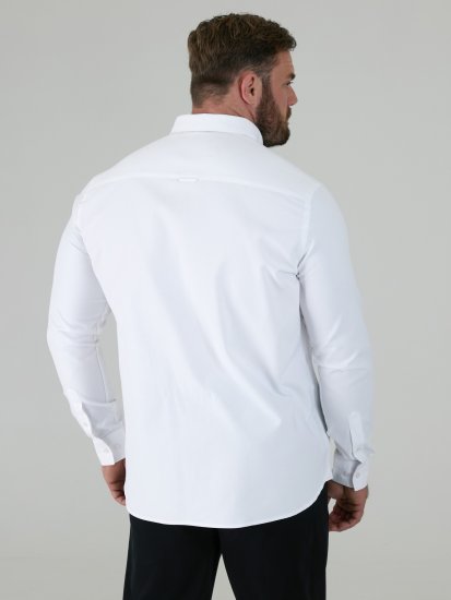 D555 Richard Langermet Oxfordskjorte TALL Hvit - TALL skjorter - 