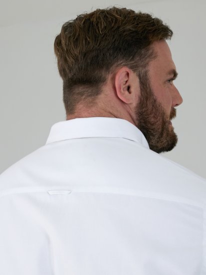 D555 Richard Langermet Oxfordskjorte TALL Hvit - TALL skjorter - 