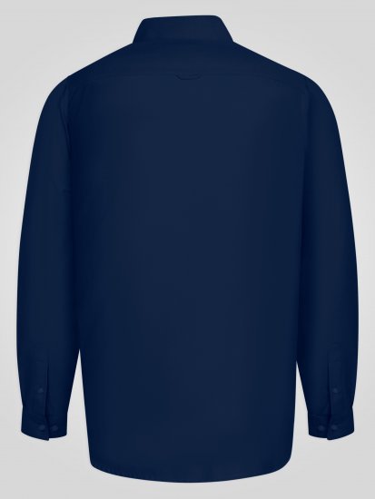 D555 Richard Langermet Oxfordskjorte TALL Marineblå - TALL skjorter - 