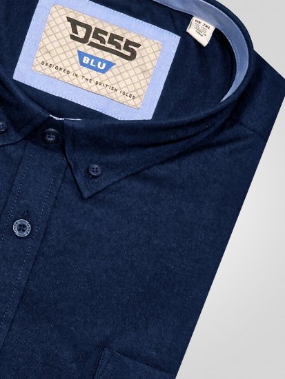 D555 Richard Langermet Oxfordskjorte TALL Marineblå - TALL skjorter - 