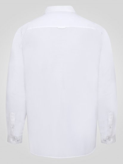 D555 Richard Langermet Oxfordskjorte TALL Hvit - TALL skjorter - 