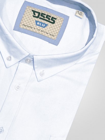 D555 Richard Langermet Oxfordskjorte TALL Hvit - TALL skjorter - 