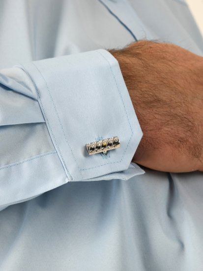 D555 Oliver Flekkavvisende Strykefri Stretchskjorte med Lange Ermer Lyseblå - Skjorter - Store skjorter - 2XL-8XL