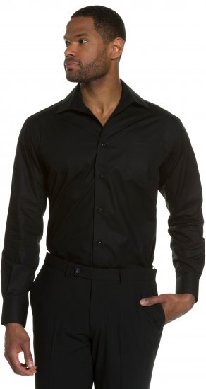 JP1880 Comfort Fit with Chest Pocket Shirt TALL Black - TALL skjorter - 