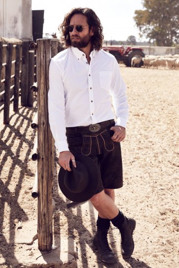 JP1880 Shirt Modern Fit Traditional Stag Horn White - Skjorter - Store skjorter - 2XL-8XL