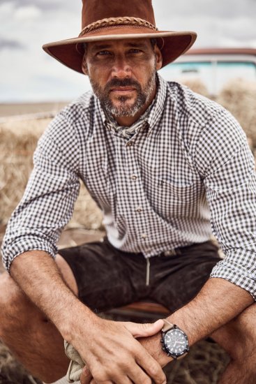 JP1880 Shirt Checked Traditional Long Sleeve Olive Green - Festklær - Festklær – For å feire stilfullt og komfortabelt