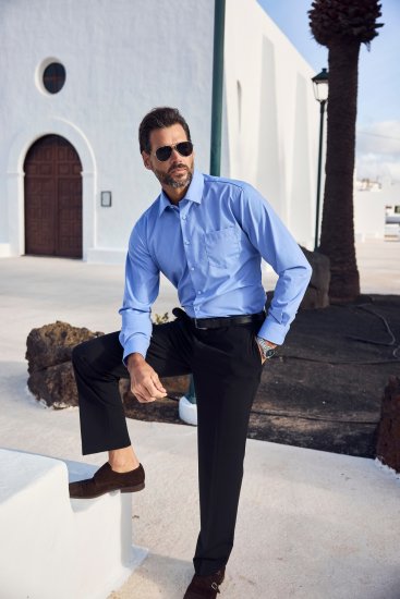 JP1880 Shirt Business Comfort Fit Light Blue TALL - HERREKLÆR MT-6XLT - Klær for høye menn