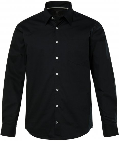 JP1880 Shirt Long Sleeve Modern Fit Black TALL - HERREKLÆR MT-6XLT - Klær for høye menn