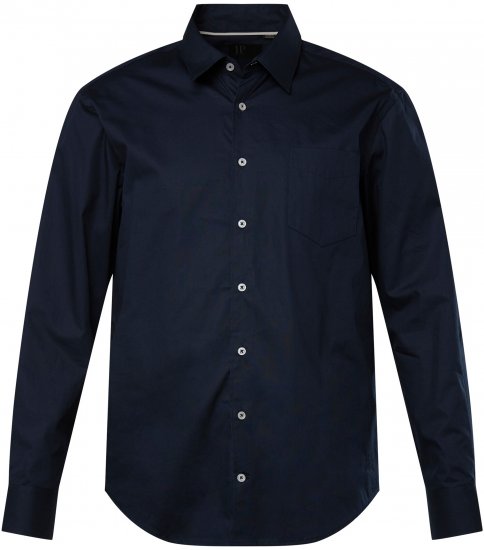 JP1880 Shirt Long Sleeve Modern Fit Navy Blue TALL - HERREKLÆR MT-6XLT - Klær for høye menn