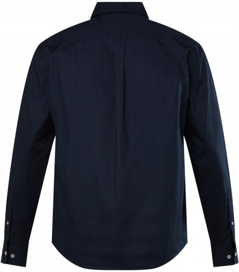 JP1880 Shirt Long Sleeve Modern Fit Navy Blue TALL - HERREKLÆR MT-6XLT - Klær for høye menn