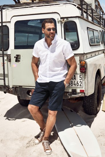 JP1880 Business Modern Fit Short Sleeve Shirt TALL Off-White - TALL skjorter - 