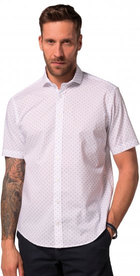 JP1880 Business Modern Fit Short Sleeve Shirt TALL Off-White - TALL skjorter - 