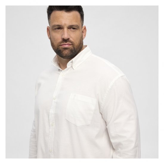 North Latitude Oxford Shirt White - Skjorter - Store skjorter - 2XL-8XL