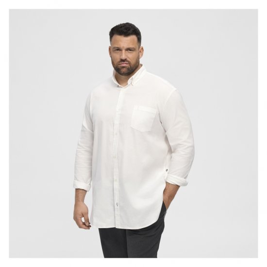 North Latitude Oxford Shirt White - Skjorter - Store skjorter - 2XL-8XL