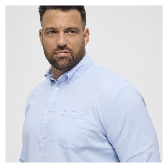 North Latitude Oxford Shirt Light Blue - Skjorter - Store skjorter - 2XL-8XL