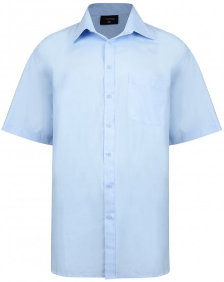 Espionage SH147 Shirt Short Sleeve Blue - Skjorter - Store skjorter - 2XL-8XL
