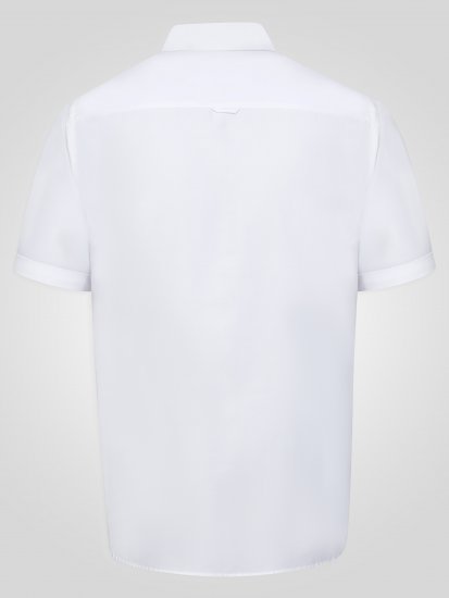 D555 James Kortermet Oxfordskjorte TALL Hvit - TALL skjorter - 