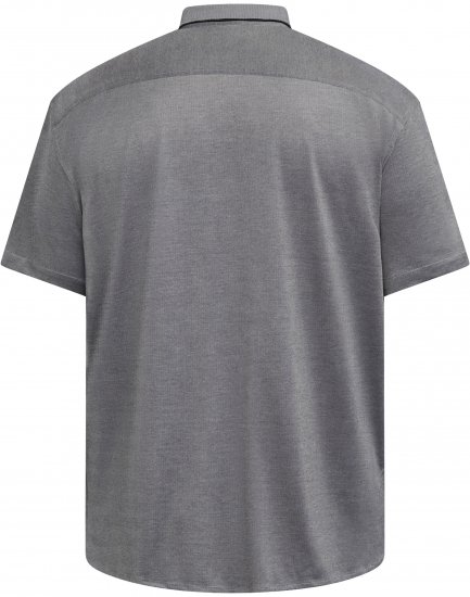 North Latitude 61116 Melert Kortermet Pikétrøye Grå - Polo- & piqueskjorter - Poloskjorte i store størrelser - 2XL-8XL