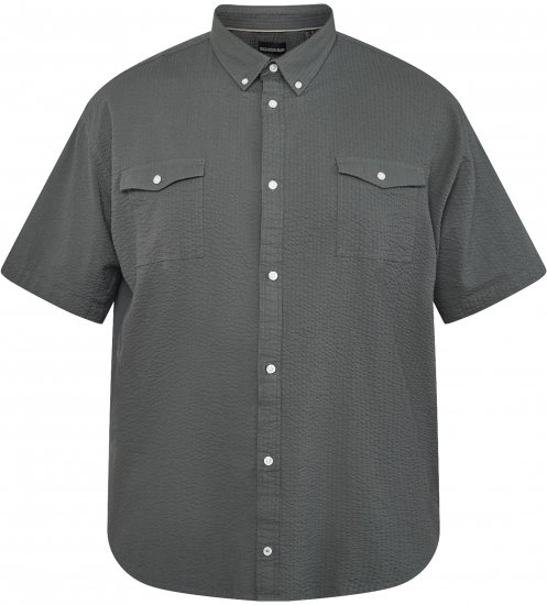 North Latitude 61306 Kortermet Skjortejakke Mørkgrønn - Skjorter - Store skjorter - 2XL-8XL