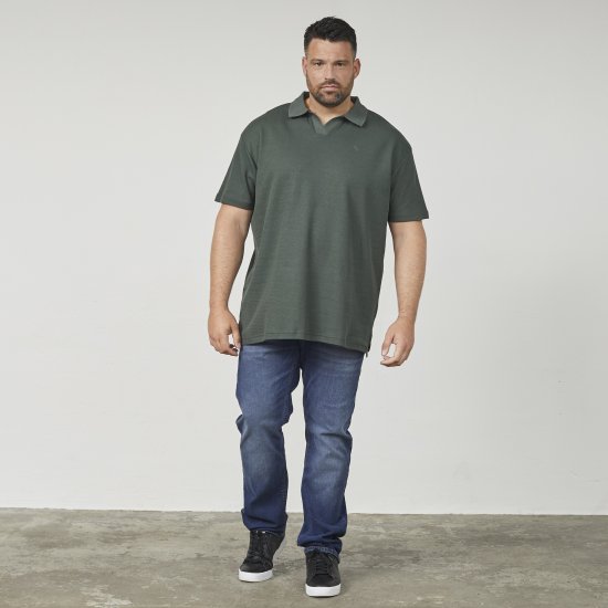 North Latitude 61346 V-hals Pikétrøye Mørkgrønn - Polo- & piqueskjorter - Poloskjorte i store størrelser - 2XL-8XL