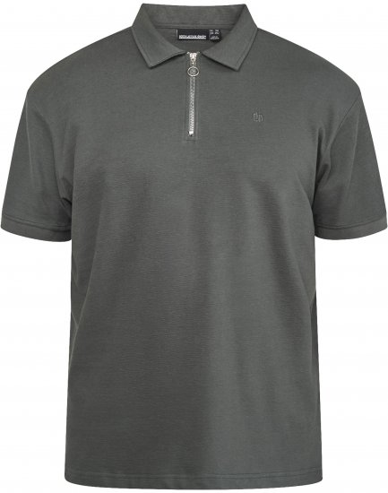 North Latitude 61347 Pikétrøye med Glidelås Mørkgrønn - Polo- & piqueskjorter - Poloskjorte i store størrelser - 2XL-8XL