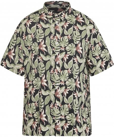 North Latitude 61357 All-Over Print Viskoseskjorte Svart - Skjorter - Store skjorter - 2XL-8XL