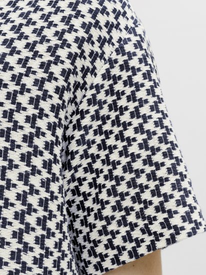 Jack & Jones Montauk Crochet Short Sleeve Shirt Navy - Skjorter - Store skjorter - 2XL-8XL