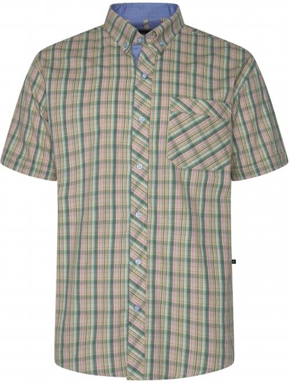 Kam Jeans 6371 Checked Short Sleeve Shirt Multicolored - Skjorter - Store skjorter - 2XL-8XL
