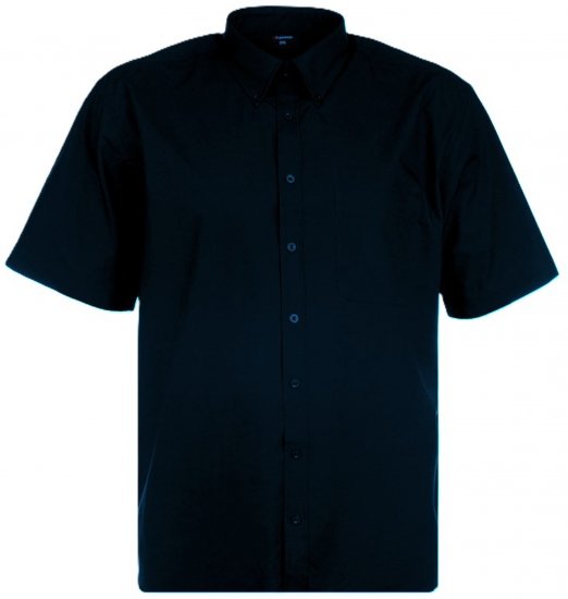 Espionage SH149 Plain Short Sleeve Shirt Navy - Kortermede skjorter - Kortermede Skjorter Store Størrelser