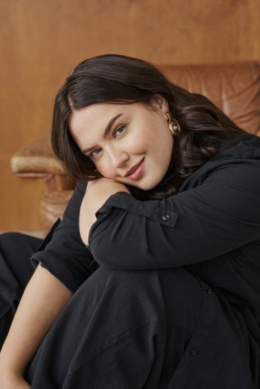 Kaffe Curve Nana Skjortetunika Dyp Svart - Bluser & tunikaer - 