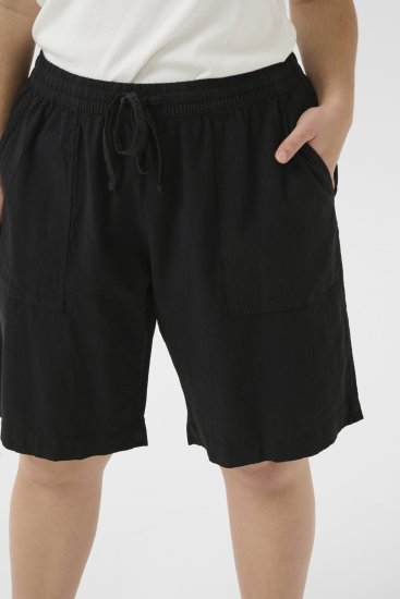 Kaffe Curve Nana Liah Shorts Svart - Jeans & Bukser i Store Størrelser – Plus Size - 