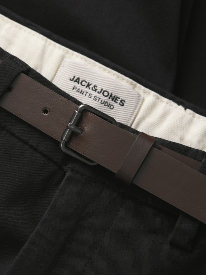 Jack & Jones Stadam Belted Chino Shorts Black - Shorts - Store shorts - W40-W60