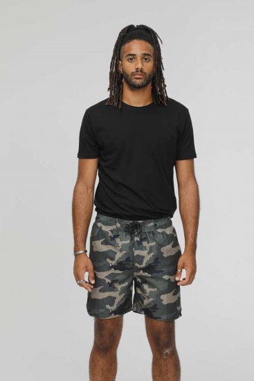 D555 Kody Camo Printed Swimshorts Khaki - Badeshorts - Badeshorts Store Størrelser