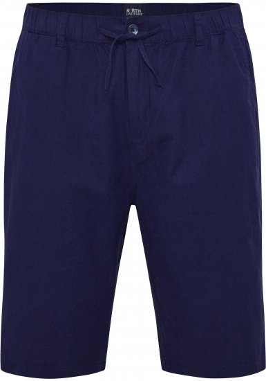 North Latitude 51137 Linen Elastic Waist Shorts Navy - Shorts - Store shorts - W40-W60